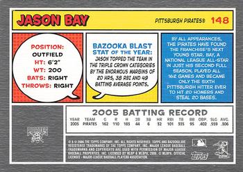 2006 Bazooka #148 Jason Bay Back