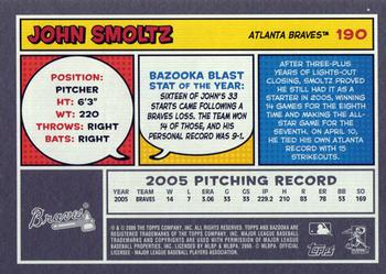 2006 Bazooka #190 John Smoltz Back
