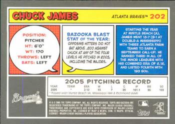 2006 Bazooka #202 Chuck James Back