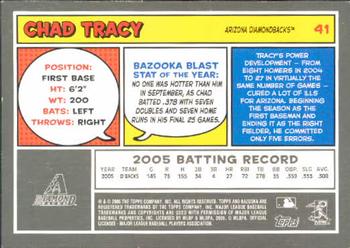 2006 Bazooka #41 Chad Tracy Back