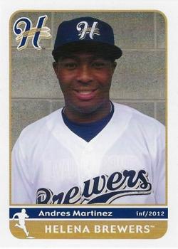 2012 Grandstand Helena Brewers #NNO Andres Martinez Front