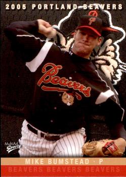 2005 MultiAd Portland Beavers #25 Mike Bumstead Front