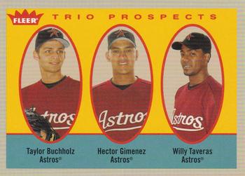 2005 Fleer Tradition - Gray Backs #313 Taylor Buchholz / Hector Gimenez / Willy Taveras  Front