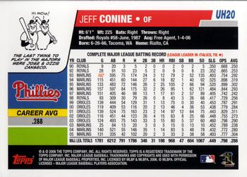 2006 Topps Updates & Highlights #UH20 Jeff Conine Back