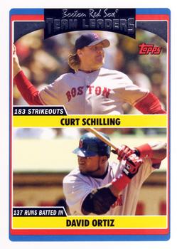 2006 Topps Updates & Highlights #UH308 Red Sox Team Leaders (Curt Schilling / David Ortiz) Front