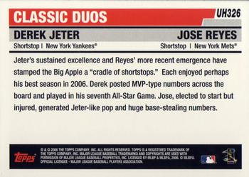 2006 Topps Updates & Highlights #UH326 Derek Jeter / Jose Reyes Back