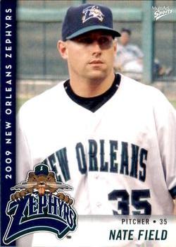 2009 MultiAd New Orleans Zephyrs #9 Nate Field Front