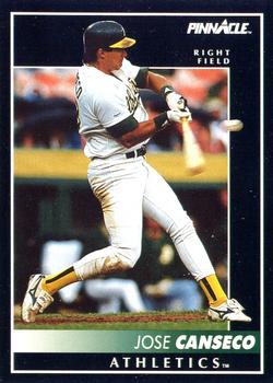 1992 Pinnacle #130 Jose Canseco Front