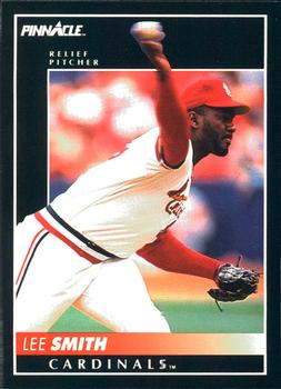 1992 Pinnacle #195 Lee Smith Front