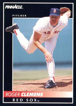1992 Pinnacle #95 Roger Clemens Front