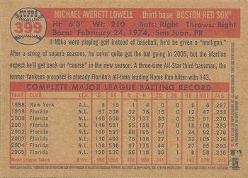 2006 Topps Heritage #399 Mike Lowell Back