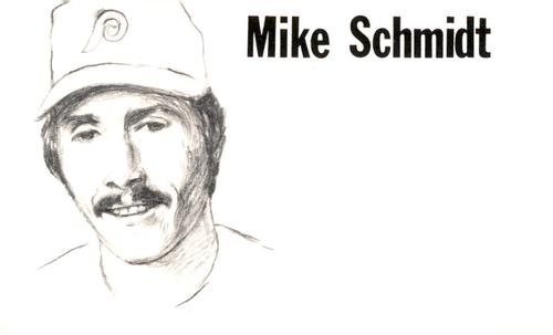 1975 Clarence Mengler Baseball's Best 3x5 (unlicensed) #NNO Mike Schmidt Front