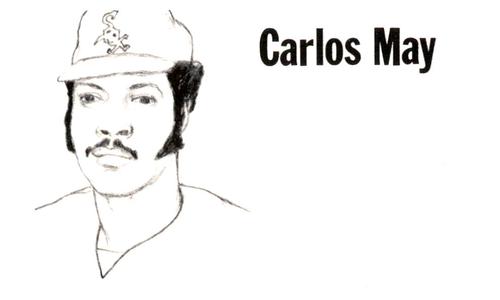 1975 Clarence Mengler Baseball's Best 3x5 (unlicensed) #NNO Carlos May Front