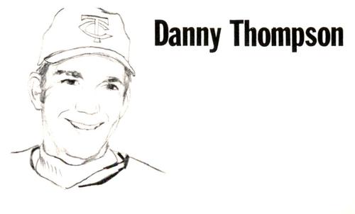 1975 Clarence Mengler Baseball's Best 3x5 (unlicensed) #NNO Danny Thompson Front