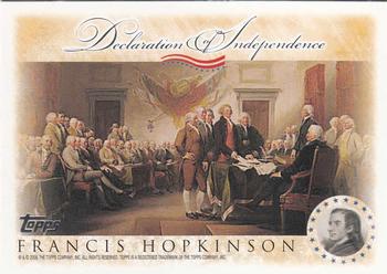 2006 Topps - Signers of the Declaration of Independence #NNO Francis Hopkinson Front