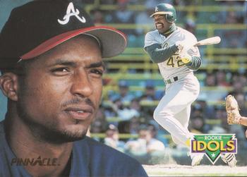 1992 Pinnacle - Rookie Idols #8 Keith Mitchell / Dave Henderson Front