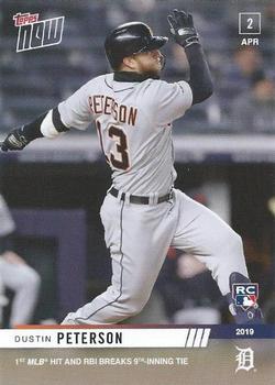 2019 Topps Now #35 Dustin Peterson Front