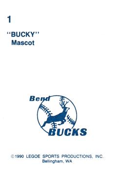 1990 Legoe Bend Bucks #1 Bucky Back