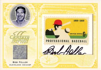 2005 Leaf Century - Stamps Signature Material Pro Ball #S-6 Bob Feller Front