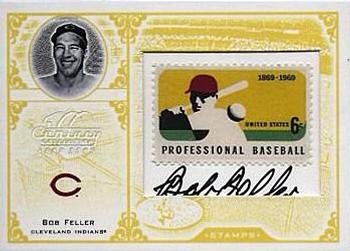 2005 Leaf Century - Stamps Signature Pro Ball #S-6 Bob Feller Front