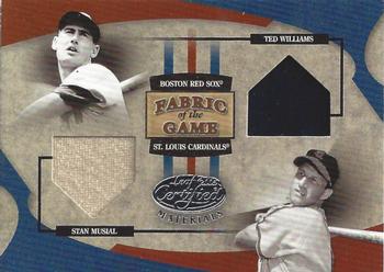 2005 Leaf Certified Materials - Fabric of the Game #FG-162 Ted Williams / Stan Musial Front