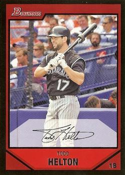2007 Bowman #96 Todd Helton Front