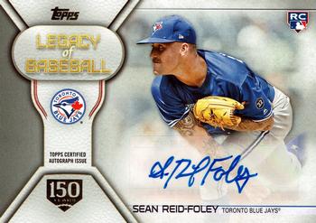 2019 Topps - Legacy of Baseball Autographs 150th Anniversary #LBA-SR Sean Reid-Foley Front
