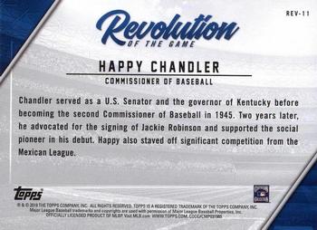 2019 Topps - Revolution of the Game #REV-11 Happy Chandler Back