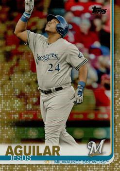 2019 Topps - Gold #287 Jesus Aguilar Front