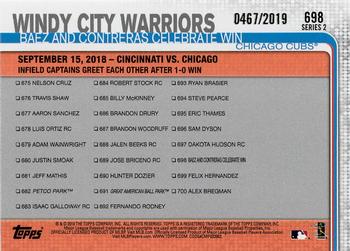 2019 Topps - Gold #698 Windy City Warriors Back