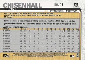 2019 Topps - Independence Day #431 Lonnie Chisenhall Back