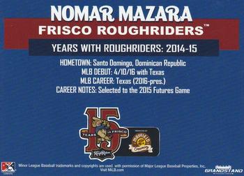 2018 Grandstand Frisco RoughRiders Dream Team #NNO Nomar Mazara Back