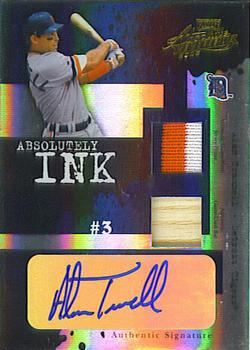 2005 Playoff Absolute Memorabilia - Absolutely Ink Swatch Double Spectrum #AI-102 Alan Trammell Front