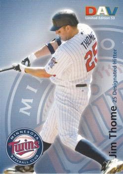 2010 DAV Major League #53 Jim Thome Front
