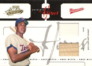 2005 Playoff Absolute Memorabilia - Heroes Swatch Double #AH-68 Tony Oliva Front