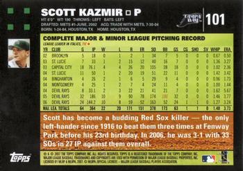 2007 Topps #101 Scott Kazmir Back