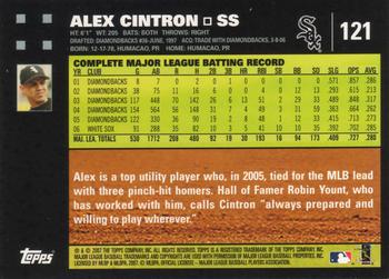 2007 Topps #121 Alex Cintron Back