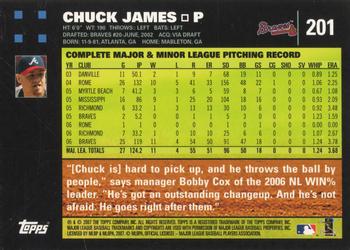 2007 Topps #201 Chuck James Back