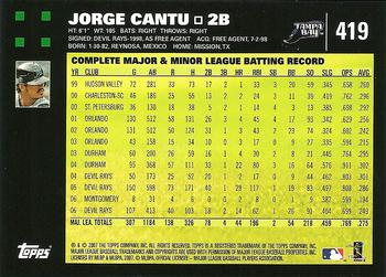2007 Topps #419 Jorge Cantu Back