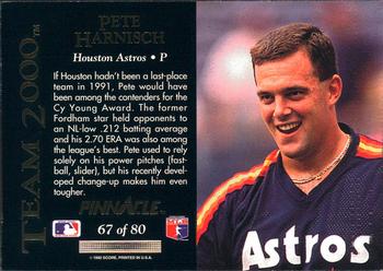 1992 Pinnacle - Team 2000 #67 Pete Harnisch Back