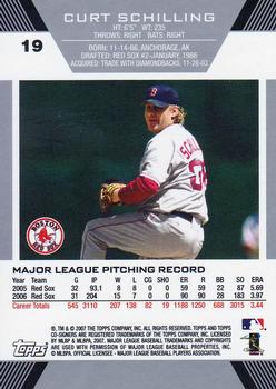 2007 Topps Co-Signers #19 Curt Schilling Back