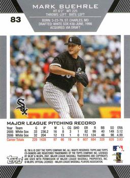 2007 Topps Co-Signers #83 Mark Buehrle Back