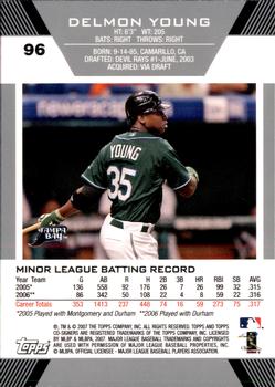 2007 Topps Co-Signers #96 Delmon Young Back