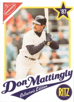 1989 Topps Nabisco Ritz Don Mattingly #'87 Don Mattingly Front