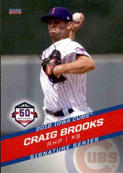 2018 Choice Iowa Cubs #06 Craig Brooks Front