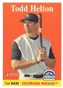 2007 Topps Heritage #7 Todd Helton Front