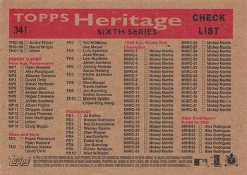 2007 Topps Heritage #341 Pittsburgh Pirates Back