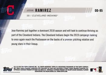2019 Topps Now Road to Opening Day Cleveland Indians #OD-95 Jose Ramirez Back