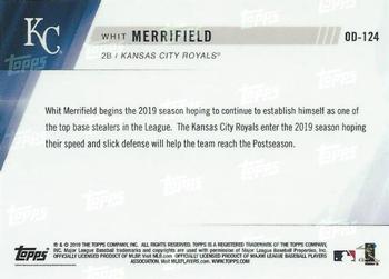 2019 Topps Now Road to Opening Day Kansas City Royals #OD-124 Whit Merrifield Back