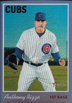 2019 Topps Heritage - Chrome Purple Refractor #THC-406 Anthony Rizzo Front